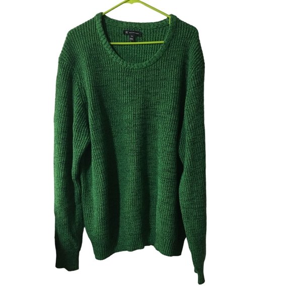 INC INTERNATIONAL CONCEPTS GREEN KNIT SCOOP NECK SWEATER WOMENS XXL - Picture 1 of 4